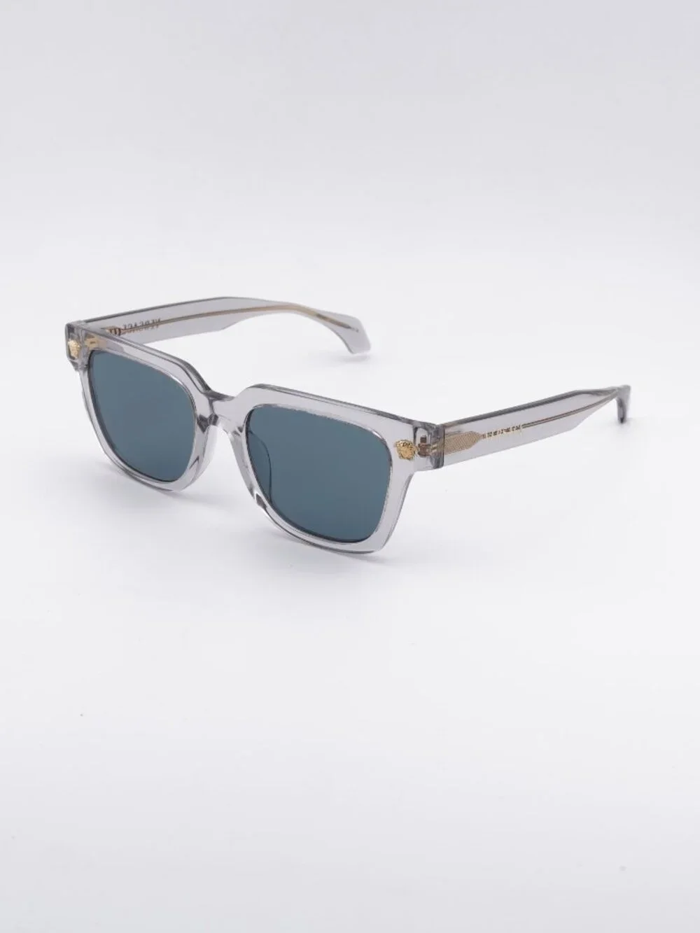 Versace VE4510U 530580 Sunglasses Grey Square Frame, Blue Lenses